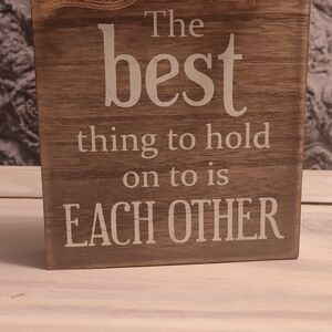 Rustic Brown Wall Decor Sign